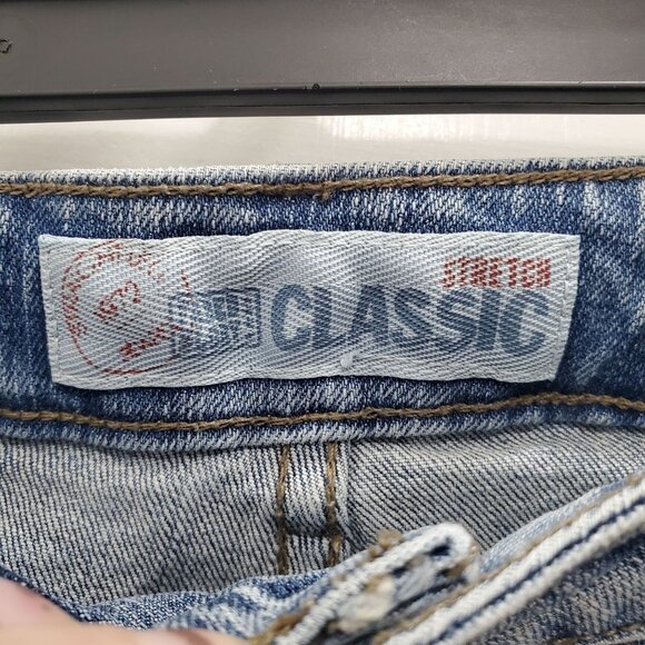 Faded Glory Woman's Petite Vintage Light Wash High Rise Taper Mom Jeans Plus 16P - Picture 3 of 6